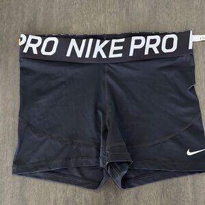 Nike Pro Black Dri-fit Performance Shorts large